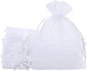 img 4 attached to 🎀 Inches Organza Drawstring 100PCS - SumDirect Retail Store Fixtures & Equipment