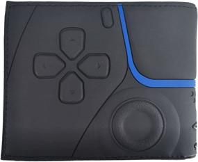 img 2 attached to 🎮 DualShock Double Sided Joystick: Stylish Men's Wallet Accessory with Large Capacity for Cards, Cash & Organization