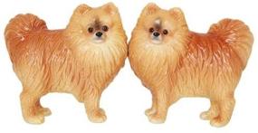 img 4 attached to 🐶 Pomeranian Dog Salt & Pepper Shakers Set - Pacific Giftware - Magnetic Base