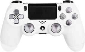 img 3 attached to 🎮 Silver XFUNY(TM) Metal Bullet Buttons ABXY Buttons + Thumbsticks Thumb Grip and Chrome D-pad for Sony PS4 DualShock 4 Controller Mod Kit