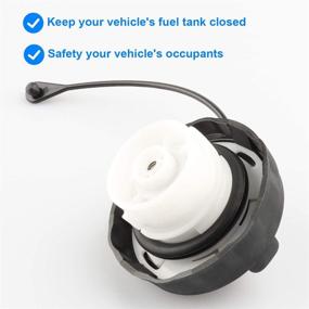 img 1 attached to Gas Cap, Fuel Cap Compatible with Chrysler Dodge Jeep Ram - Town and Country Caravan Dakota Durango Grand Caravan Journey Nitro Commander Grand Cherokee Liberty Patriot (Replace 52124512AA, 52030433AB)