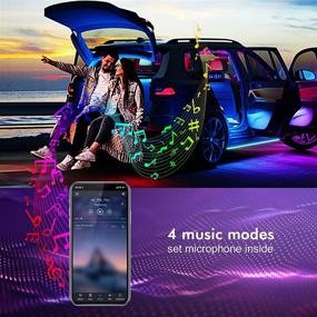 img 2 attached to RELOHAS Car Underglow Lights: 16M Colors, Sync Music, Multi-Color N Mode, IP68 Waterproof, APP Control for Trucks, Offroad Jeeps, and Vehicles