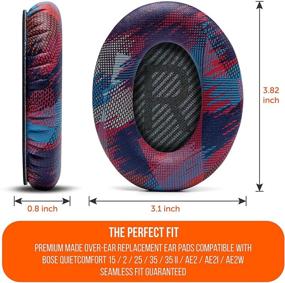 img 1 attached to Улучшите ваши наушники Bose QC35/QC35ii с подушками для ушей замены WC Wicked Cushions - улучшенный комфорт и надежность | Специальное издание "Speed Racer