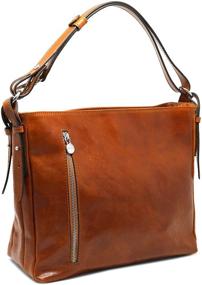 img 4 attached to Floto Orvieto Leather Shoulder Crossbody Women's Handbags & Wallets for Shoulder Bags