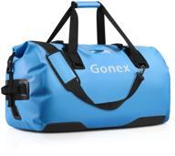 🎒 gonex 60l 80l extra large waterproof duffle travel dry bag – heavy duty bag for skiing, snowboarding, kayaking, boating, and motorcycle expeditions logo