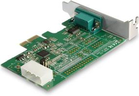 img 1 attached to StarTech.com Карта адаптера PCI Express RS232 - Карта контроллера хоста PCIe RS232 - PCIe к последовательному порту DB9 - 16950 UART - Карта расширения низкого профиля - Совместима с Windows, macOS, Linux (PEX1S953LP)