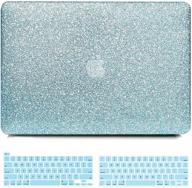 👩 belka macbook pro 13 inch case 2020-2016, compatible with a2338 m1, a2251, a2289, a2159, a1989, a1708, a1706, glitter sparkly smooth pu leather hard case with keyboard cover logo