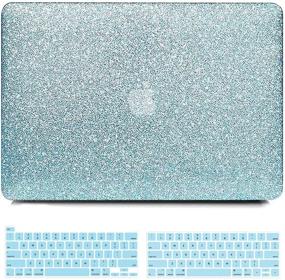 img 4 attached to 👩 BELKA MacBook Pro 13 inch Case 2020-2016, Compatible with A2338 M1, A2251, A2289, A2159, A1989, A1708, A1706, Glitter Sparkly Smooth PU Leather Hard Case with Keyboard Cover