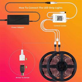 img 3 attached to Светильники Rapuoris для спальни с функцией Bluetooth цветового изменения