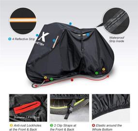 img 1 attached to 🚴 XYZCTEM Bike Cover, All-Season Weatherproof Protection, 210D Oxford Waterproof Heavy Duty, Universal Fit for Bikes up to 29in Wheels (79 x 45 x 29 in)