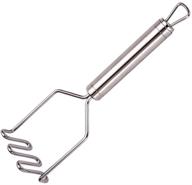 🥔 efficient stainless steel tube handle wavy potato mud press: ideal potato pressurer, vegetables and fruits smasher - easy to use & clean logo