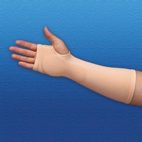 img 2 attached to 🖐️ Silipos 14125 Carpel Gel Sleeve - [Right], Small: Hypoallergenic Compression Tube with Medical Grade Mineral Oil Gel. Arm & Ankle Supports