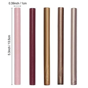 img 1 attached to Set of 10 Bronze Sealing Wax Sticks for Vintage Wax Seal Stamp and Letters - Ideal for Wedding Invitations, Wine Packages, Cards, Envelopes, Party Invitations, DIY Gifts