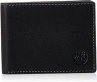 💼 timberland men's slimfold leather wallet - black, stylish accessories for men logo