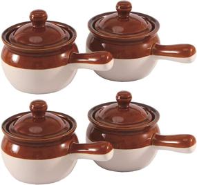 img 1 attached to 🍳 Chefcaptain Stoneware French Handles Ounces: Premium Quality kitchenware with Elegant French Handles