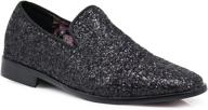 enzo romeo vintage glitter loafers - men's slip-on shoes logo