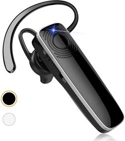 img 4 attached to 🎧 Новая пчелка V5.0 HD Стерео Bluetooth наушник: Беспроводные наушники с микрофоном, 12 часов разговора - идеально подходит для iPhone, Android, бизнесменов, водителей и грузовиков (черные)