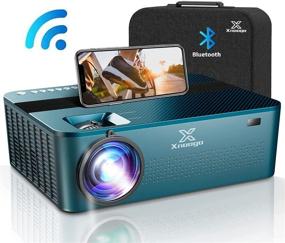 img 4 attached to 🎥 5G WiFi Bluetooth Mini Projector 4k with Touchscreen, 9600Lux 1080P Projector for Up to 450'' Display, 4P/4D Keystone Support, 4K & Dolby & Zoom Enabled, Portable Wireless Home & Outdoor Projector for iOS/Android/PS4