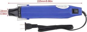 img 3 attached to 🔥 ChgImposs Mini Heat Gun: 110V 300W Portable Hot Air Gun for DIY Embossing, Shrink Wrapping, Drying Paint - Multi-Function Electrical Heat Tool