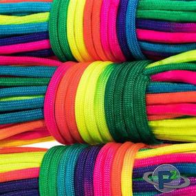 img 2 attached to 🌈101 футовый разноцветный шнур для окрашивания от PARACORD PLANET