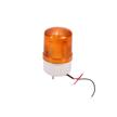 othmro warning light bulb industrial signal tower lamp plastic electronic parts rotate with sound 12v 2w 90db yellow tb-1081j 1pcs logo