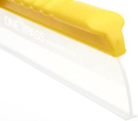 img 1 attached to One-Pass Super Flex 12-Inch Waterblade Silicone T-Bar Squeegee - Yellow for Automotive Use On Cars, Trucks, and Motorhomes