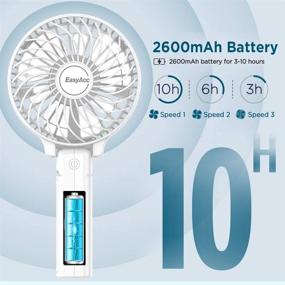 img 3 attached to 🌬️ EasyAcc Mini Handheld Fan: Portable, Rechargeable & Lifetime Warranty