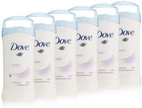 img 2 attached to Dove Invisible Solids, Fresh 1.6 oz Stick: Pack of 6 - Long-lasting Protection and No White Marks