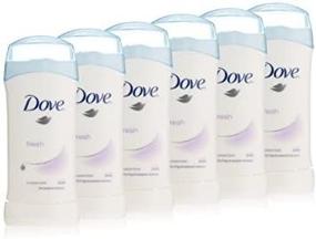 img 3 attached to Dove Invisible Solids, Fresh 1.6 oz Stick: Pack of 6 - Long-lasting Protection and No White Marks