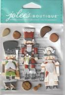 🎄 jolees boutique nutcracker dimensional stickers – set of 9 for holiday crafts logo