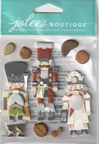 img 1 attached to 🎄 Jolees Boutique Nutcracker Dimensional Stickers – Set of 9 for Holiday Crafts