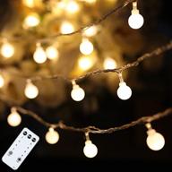 🌍 globe string lights: 59 ft 100 led fairy lights with remote timer - perfect for christmas, wedding, bedroom, patio & more! логотип