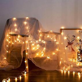 img 2 attached to 🌍 Globe String Lights: 59 Ft 100 LED Fairy Lights with Remote Timer - Perfect for Christmas, Wedding, Bedroom, Patio & More!