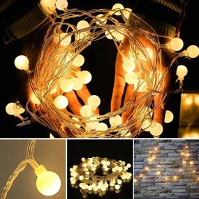 img 1 attached to 🌍 Globe String Lights: 59 Ft 100 LED Fairy Lights with Remote Timer - Perfect for Christmas, Wedding, Bedroom, Patio & More!