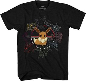 img 4 attached to Pokemon Eeveeloutions T Shirt Charcoal Heather Men's Clothing and Shirts