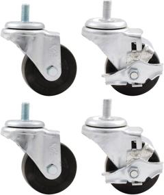 img 1 attached to 🔒 Allstar Performance ALL10165 3&#34; Heavy Duty Cradle Locking Wheel Kit - Secure Your Vehicle with This Pack of 4 Wheels