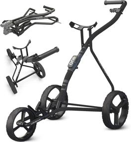 img 4 attached to 🏌️ Efficient and Versatile Golf Trolleys: 3-Wheel Push-Pull Golf Carts