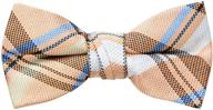 👔 tartan plaid woven bow ties for boys by spring notion - stylish accessories logo