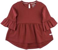 👚 rufflebutts ruffled knit top with bell sleeve for baby and toddler girls logo