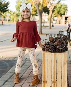 img 3 attached to 👚 RuffleButts Ruffled Knit Top with Bell Sleeve for Baby and Toddler Girls