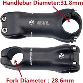 img 1 attached to 🚴 RXL SL MTB Bike Stem: Carbon Fiber, Short, 31.8mm, 70-100mm Length, Adjustable Angle for Mountain Bike, Road Bike, BMX & More