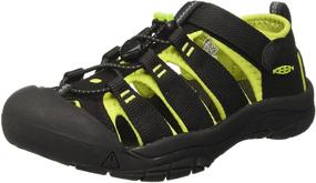 img 4 attached to KEEN Little Kid Newport H2 Black/Lime Green Sandal - Size 2 M US Little Kid, 4-8 Years