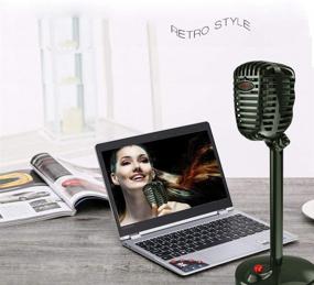 img 1 attached to 🎙️ Granvela USB Computer Microphone with Stand - Plug & Play for Windows PC/Laptop, MacBook, and More