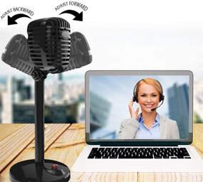 img 3 attached to 🎙️ Granvela USB Computer Microphone with Stand - Plug & Play for Windows PC/Laptop, MacBook, and More