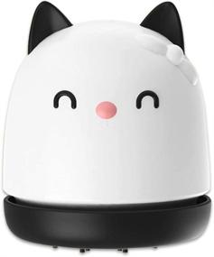 img 4 attached to 🐱 Mini USB Desktop Vacuum Cleaner – Table Cat Vaccum for Collecting Scraps, Ideal Kitchen Gadget and Office Supply for Students, Women, and Moms