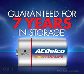 img 1 attached to 🔋 ACDelco 8-Count D Batteries: Maximum Power Super Alkaline with 7-Year Shelf Life - Recloseable Packaging