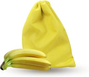 img 4 attached to 🍌 Water-Resistant Drawstring Banana Bag for Extending Freshness and Oxygen-Free Storage