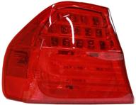🔦 efficient replacement tail lamp: tyc 11-11678-90 bmw 3 series left tail light logo