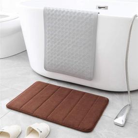 img 3 attached to 🛀 Chakme Non-Slip Bathtub Mat with Powerful Suction Cups - Soft Rubber Bathroom Bathmat (No Drain Hole)