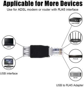 img 1 attached to Эффективное подключение устройств USB2.0 к Ethernet с помощью адаптера UCEC Type A USB2.0 Female к Ethernet RJ45 Male.